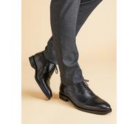 Jones Bootmaker Wide Fit Leather Oxford Shoes Black