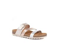 Jones Bootmaker Women's Tabatha Leather Mule Sandals in Metallics | Size: 4 Jones Bootmaker Metallics 4