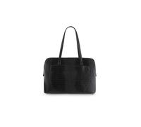 Jones Bootmaker Women's Wynter Croc Leather Shoulder Bag in Black Jones Bootmaker Black One Size