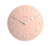 Jones Clocks® Betty wall clock | Classic convex clock | 30cm | Rose pink | Stylish elegance perfect for the kitchen, living room, office or bedroom
