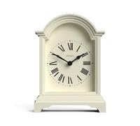 JONES CLOCKS® Bistro mantel clock | Small classic arch top carriage clock design | Pale cream | Contemporary classic style for mantel, desk, table, shelf and bedside