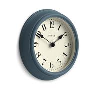 Jones Clocks® Frieze wall clock | Small elegant classic round clock | 23cm | Old boat blue | Pretty design ideal for the kitchen, living room, bedroom, large or small spaces