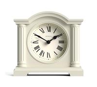 Jones Clocks® Kensington mantel clock | Small classic arch top clock | Pale cream | Stylish & contemporary | Ideal for desk, mantelpiece, bookshelf or bedside