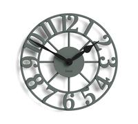 Jones Clocks® Lighthouse wall clock | Sculptural skeleton clock | Green | Elegant raised moulded numerals | Decorative design ideal for kitchen, living room or bedroom