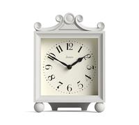 Jones Clocks® Parlour mantel clock | Small classic carriage clock | Pale grey | Elegant square decorative case, perfect for mantel, shelf, table or bedside