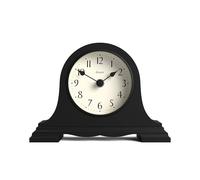 Jones Clocks® Speakeasy small mantel clock | Classic Napoleon’s hat design | Black | Contemporary classic style for desk, table, shelf or bedside