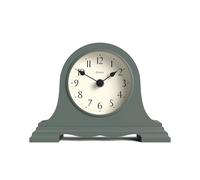 Jones Clocks® Speakeasy small mantel clock | Classic Napoleon’s hat design | Green | Contemporary classic style for desk, table, shelf or bedside