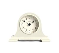 Jones Clocks® Speakeasy small mantel clock | Classic Napoleon’s hat design | Pale Cream | Contemporary classic style for desk, table, shelf or bedside