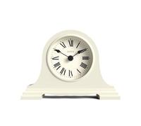Jones Clocks® Speakeasy small mantel clock | Classic Napoleon’s hat design | Pale Cream | Roman numerals | Traditional style for desk, table, shelf or bedside