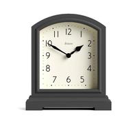 Jones Clocks® Tavern mantel clock | Modern arch top design | Dark grey | Contemporary classic style for desk, table, shelf or bedside