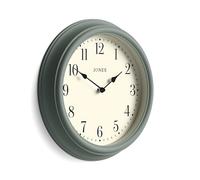 Jones Clocks® Venetian wall clock | Classic round clock | 30cm | Green | Arabic numerals | Traditional design ideal for kitchen, living room or bedroom