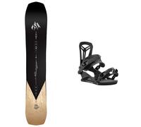 Jones - Freeride snowboard - Pack Flagship Pro 2025 for Men in Wood - Black Black 161 cm.164 cm.159W cm.154 cm