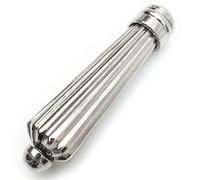 Jones & Grey Polished Nickel Regency Reeded Solid Brass Vintage Style Bathroom Light Switch Pull