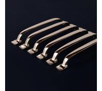 Jones & Grey Set of 6 Solid Brass Polished Nickel D Handles Cabinet Kitchen Door Chest Drawer Cupboard Pulls