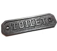 Jones & Grey VINTAGE STYLE CAST IRON DOOR SIGN - TOILET