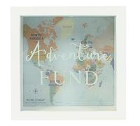 Jones Home and Gift Adventures Fund Frame Money Box, White
