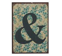 Jones Home and Gift & Ampersand Character - Letters Of The Alphabet Retro Patterned Metal Fridge Magnets A-Z (1 Supplied)