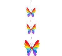 Jones Home and Gift String of Butterflies Suncatcher, Multi-Colour, 0.5 x 15 x 55 cm