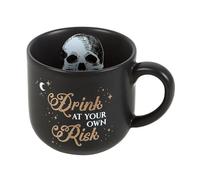 Jones Home & Gift Drink at Your Own Risk Warning Novelty Coffee Mug Humorous Tea Cup Gift Boxed