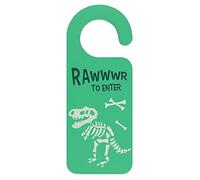Jones Home & Gift Green Glow In The Dark Dinosaur Door Hanger Rawwwr To Enter