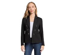 Jones New York Women's Plus-Size Stretch Faux Double-Breasted Blazer, Adriadic Black, 0X