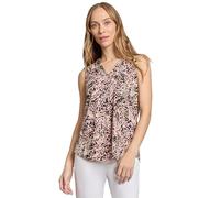 Jones New York Women's Printed Moss Crepe Sl V Nk Pleat Front S, Jones Black Multi, XL