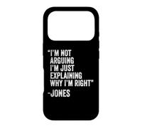 Jones Quote Funny Birthday Custom Name Idea Engineer Case for iPhone 17 Pro
