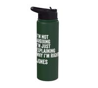 Jones Quote Funny Birthday Custom Name Idea Engineer Stainless Steel Insulated Water Bottle