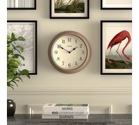 Jones Venetian Analogue Matte Wall Clock - Mole Grey