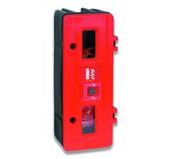 Jonesco HS70K Single Extinguisher Cabinet with Key Lock, 6/9 kg, Red