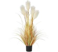 JonesHouseDeco 120cm Feather Simulation Plant Grass, 47.2in Tall Artificial Grass House Outdoor, Faux Plants Indoor Home Decorative Artificial Plants & Flowers in Pot Fake Plant Housewarming Gift