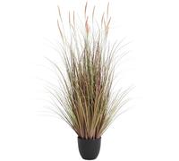 JonesHouseDeco 4ft Artificial Pink Asian Foxtail Grass, 47.2in Artificial Indoor Outdoor Fake Grass Plant, Easy Care Home Office Wedding Decorative Artificial Plants in Pot Faux Greenery Gift
