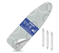 JonesLi Super Thick Soft Ironing Board Covers 100 Percent Cotton Easy to Clean Adjustable Elastic Edges for Secure Fit,Quality for Efficient Ironing Experience-124 x 38cm(C Color)
