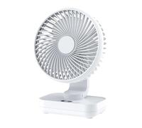 Joneytech Auto Oscillating Rechargeable Desk Fan，4000mAh Battery Portable USB Mini Fan Small but Powerful with LED Digital Display, Air Circulator Ultra Quiet Cooling Table Fan for Bedroom, Home