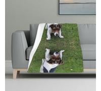 JONGYA Jack Russell Dog The Printed Soft And Warm Flannel Blanket Is The Perfect Choice For Home And Travel