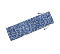 Jongyance Blue Protective Sleeve for Mahjong Racks & Pushers, American Mah Jongg Accessory, Printed Drawstring Bag 23.6”(Empty Bag Only
