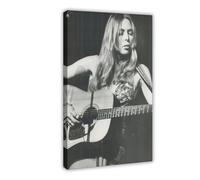 Joni Mitchell 4 Canvas Poster Wall Art Decor Print Picture Paintings for Living Room Bedroom Decoration Frame-style 20x30inch(50x75cm)