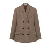 Joni Wool Blend Double-Breasted Jacket - female - Mark Kenly Domino Tan - Blazers - Brown - M - Jackets M