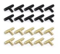 Jonikuper 1/2/510pc Kitchen Cabinet Door Drawer Cupboard Knurled T Bar Knob(Gold 2pc)