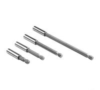 Jonikuper 1/4" Quick-Change Extension Rod Set for Screwdriver Bits - Hardened 45# Steel, 60mm/75mm/100mm/150mm Lengths, Magnetic Bit Holder for Power Drills & Electric Screwdrivers(SKU)