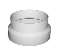 Jonikuper 100-118 ABS Vent Pipe Reducing Adapter for Duct Fan Hot and Cold Vents, White ABS Material with Low Mouth Diameter Error