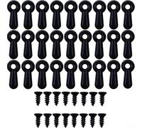 Jonikuper 100 pcs Picture Frame Backing Clips for Photo Frames - Iron Corner Fasteners with Screws, Gold/Silver/Black, 0.77 x 0.33 in, for Hanging Pictures,(black)