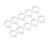 Jonikuper 100pcs Transparent Pellet Bait Bands Elastic Fishing Tackle Accessories in S/M/L Sizes for Carp and Coarse Fishing, Secure Pellets 2-12mm on Hooks or Hair Rigs, Lightweight Lasting(L)