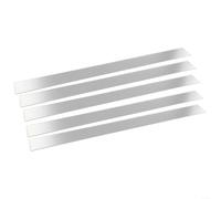 Jonikuper 10Pcs Long Strip Acrylic Mirror Mosaic Wall Sticker Living Room Bedroom Decor, Mirror Wall Stickers Striped Design Mirror Art Tile Decal DIY(sliver)