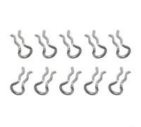 Jonikuper 10Pcs Spring Clips, Mountain Bike Brake Pad Caliper Spring Clip Kit Compatible With For XTR For SLX For XT Series Brake System 31X5.5x2.8mm(Titanium)