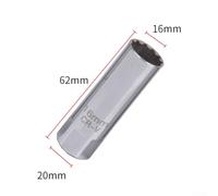 Jonikuper 12-Point Spark Socket Wrench Set - Thin-Wall Removal Tool for Automotive Use, Chrome Vanadium Steel, 3/8" Drive, 14mm & 16mm, 2-Piece Set(SKU)