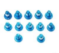 Jonikuper 12pcs M5x9mm For T25 For Torx Disc Brake Bolts, Stainless Steel Brake Screws for Bike Cycling Components(Blue)