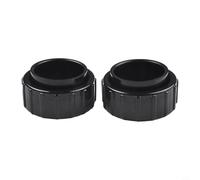 Jonikuper 2x 2in Salt Cell Union Connector Replacement Kit for Hayward Pool Salt Generators - PVC Union Pump Fitting with O-Ring, Black