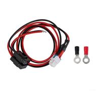 Jonikuper 30A 12AWG Power Supply Cable 1M for ICOM IC-7000/IC-7600/IC-7300 and For Yaesu FT-450/FT-891 with 4-Pin Fuse, High Resistant Wire