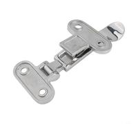 Jonikuper 316 Stainless Steel Anti-Rattle Boat Door Latch Lock Compatible with for Marine, Cabinet, Hatch & Door Applications - Center-Tension Cam Clamp with Mounting Screws